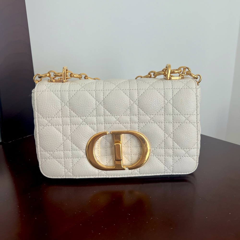Dior White Caro Bag